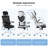 High Back Mesh Swivel Ergonomic Task Office Chair with Flip-Up Arms-1324240819-1302904795