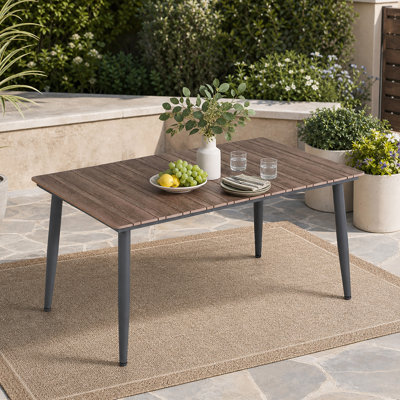 Table de salle à manger 62 po avec trou pour parasol