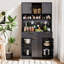 Armoire de cuisine 72,8 "avec tablette à micro-ondes-102830470