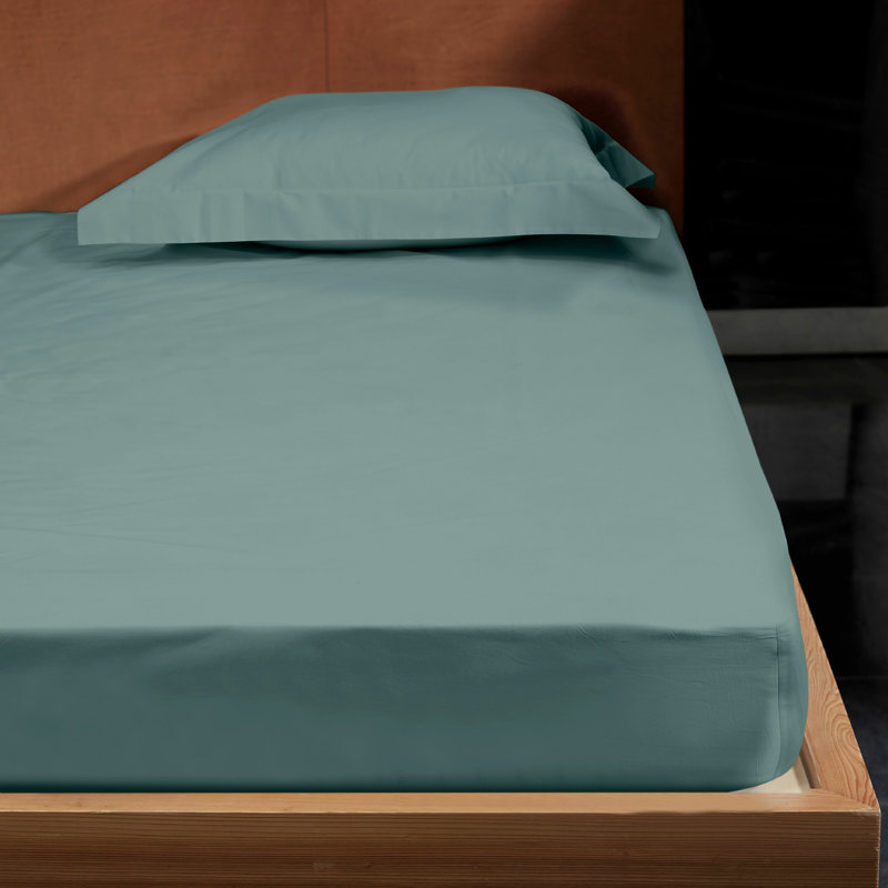 Gemma Fitted Sheet, Queen Fitted Sheet, Wilton Blue