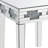 Mirrored Glass Top End Table
