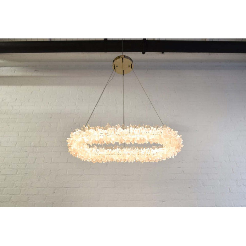 Roxi 1 - Light LED Chandelier, Polished Brass, 7.13" H x 48" W x 48" D
