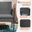 Patio Loveseat Outdoor Wicker Furniture Conversation Set with Soft Cushions & Built-in Coffee Table for Lawn Garden Backyard-1517410415