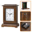 Horloge de cheminée traditionnelle avec compartiment de rangement caché pour bijoux