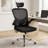 Nykeesha Ergonomic Office Chair, Home Office Desk Chairs with Lumbar Support, 3D Headrest and Flip Up Arms, Rockable Swivel-925216980-924121100
