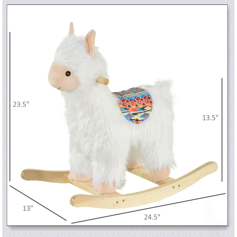 Jouet à bascule style lama pour enfants