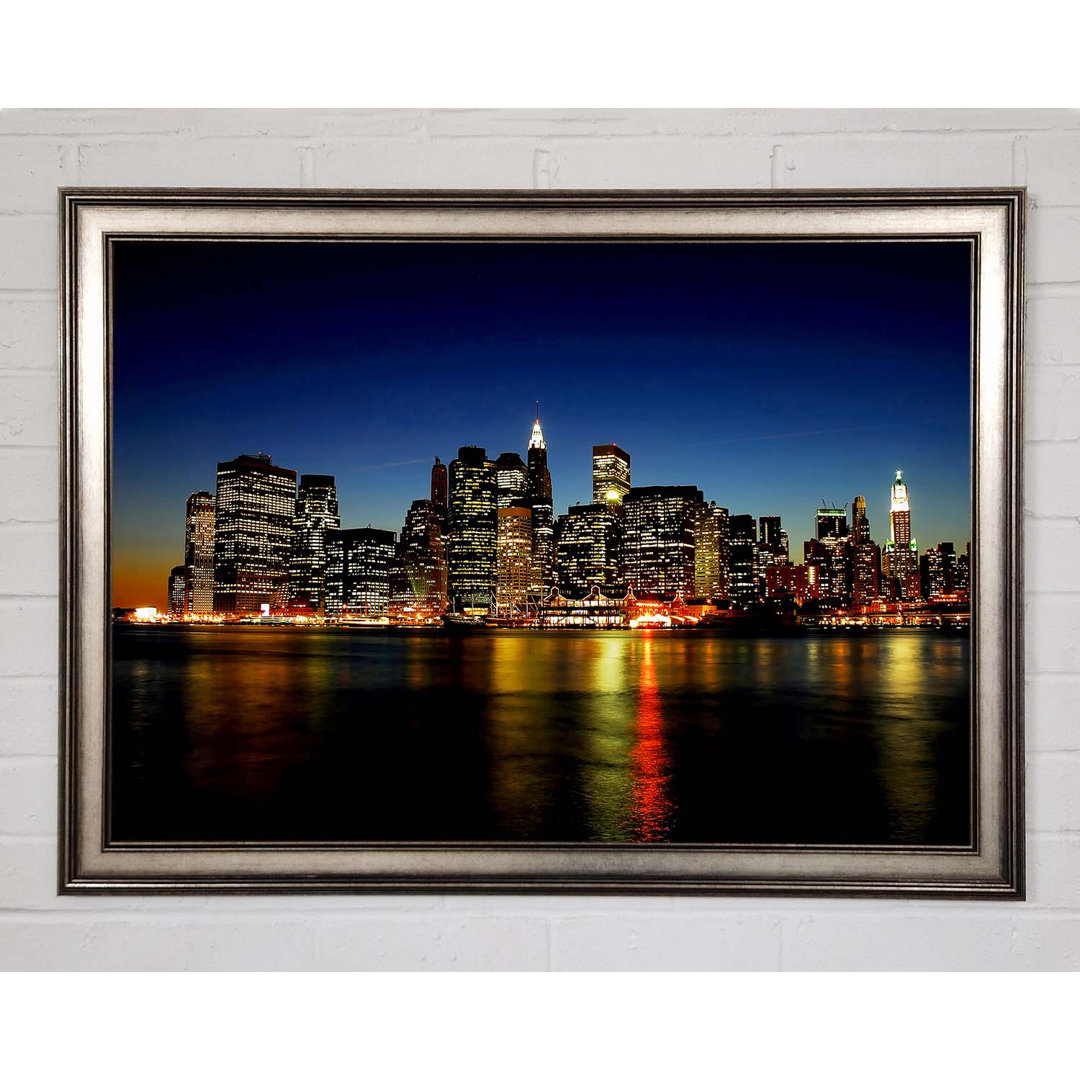 New York City View From Jersey - Einzelne Bilderrahmen Kunstdrucke