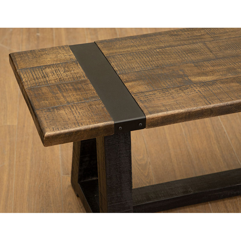 Banc en bois massif Domen
