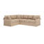Canapé modulaire rembourré de 115 po avec coussins en mélange de duvet et pièces en mousse 115 po Friedman-28316459-100810483