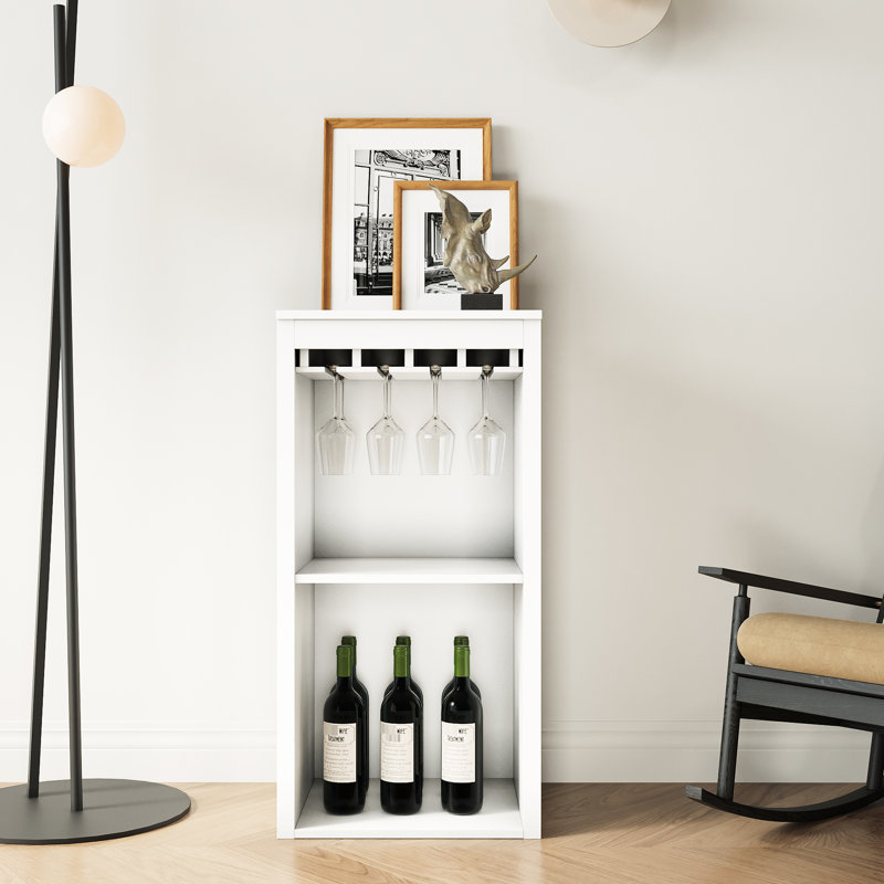 Armoire à vin modulaire avec tablettes de rangement et huche, parfaite pour organiser et exposer dans les salles à manger