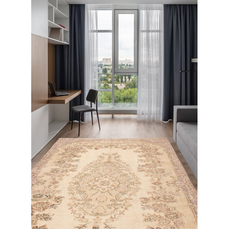Tapis crème Antalya Vintage 5 pi 5 po x 8 pi 6 po