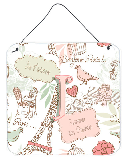 « love in paris », impression sur plaque, J