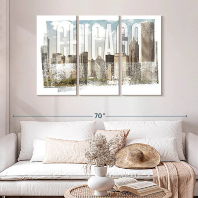 Sireci Chicago Skyline Vintage