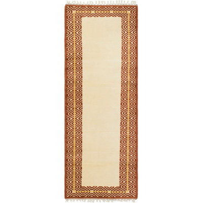 Benjamim One-of-a-Kind 2'8" X 7'10" 1980s Runner Wool Area Rug in