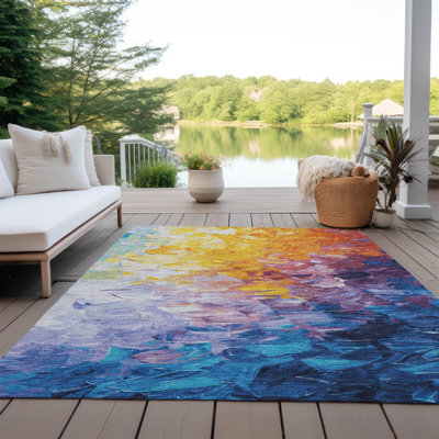 Tapis doré intérieur / extérieur lavable à la machine Cinead ACN1674