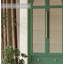 Armoire en rotin vert frais
