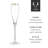 Belmont Gold-Rimmed Crystal Champagne Flutes