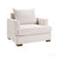 Oversized Upholstered Arm Chair Beige