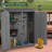 Solid Wood Lean-To Tool Shed Garden Shed Wood Outdoor Cabinet-85638034