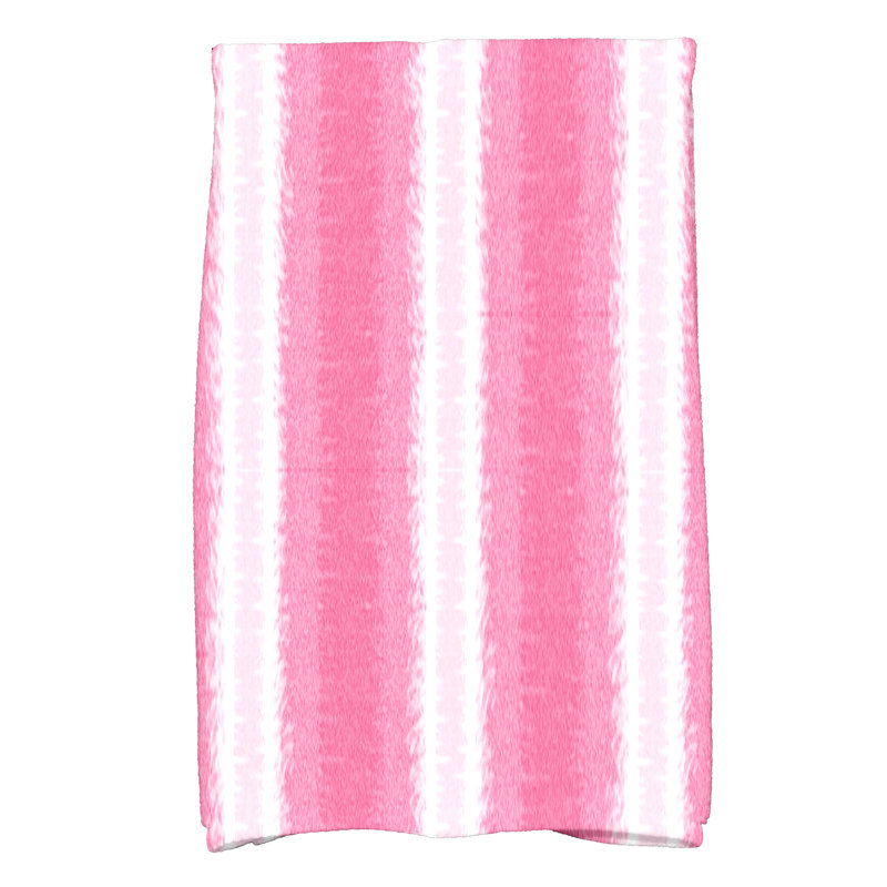 Hatch Stripe Tea Towel Kitchen Towel, Pink
