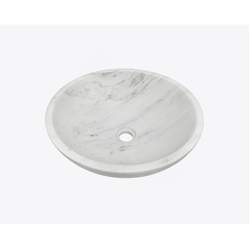 Bathroom Vessel Sink, Round Sink For Home, White