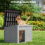 Grande niche pour chien résistante aux intempéries avec toit amovible pour une utilisation intérieure et extérieure-1755883179