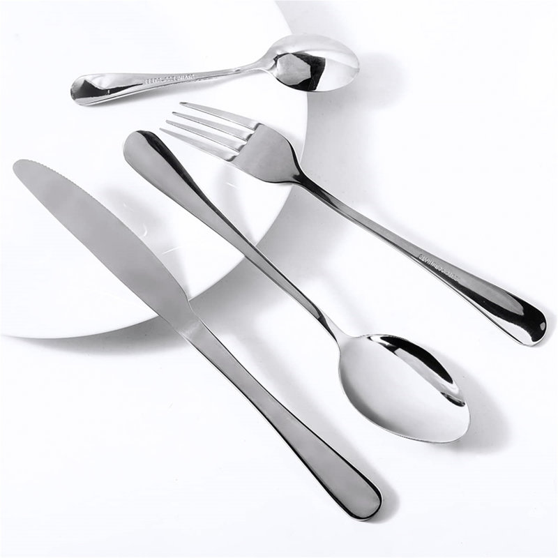 Metro Lane Betsan 24 Piece Stainless Steel Cutlery Set , Service for 6, Silver