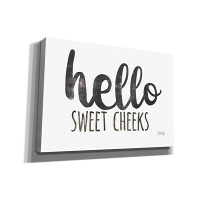 «Hello Sweet Cheek's Sign» par Marla Rae, art mural sur toile