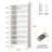 Orthman 68.9" H x 28.35" W Open Bookcase Bookshelf with Adjustable Shelf and Multicolor LED Lights-1493773659