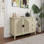 Armoire en rotin à 2 portes et 3 tiroirs convenant à un salon de chambre à coucher