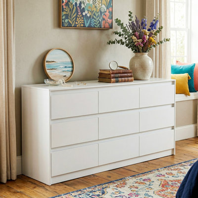 9-Drawer Storage Cabinet With Modern Design