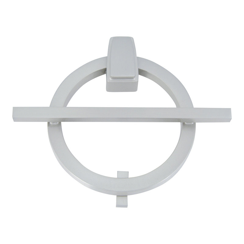 Modern Avalon Door Knocker, Brushed Nickel
