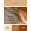 Tapis abstrait moderne en verre Wilkerson Smoothie lavable à la machine en brun - reliure beige-1461324095