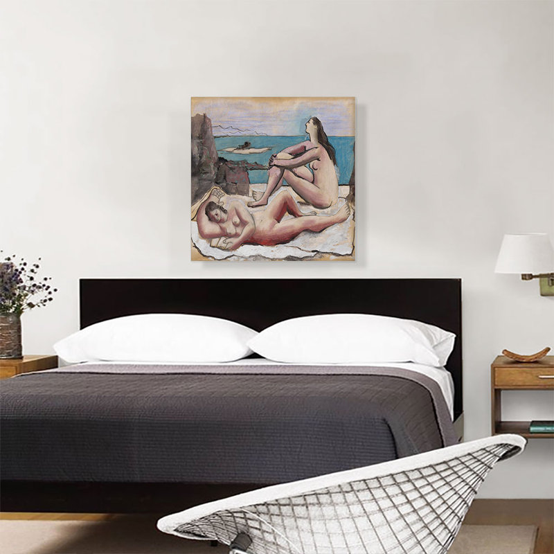 «Three Bathers 1920» par Pablo Picasso, reproduction d'art sur toile tendue, H 26 po x l 26 po x P 0,75 po
