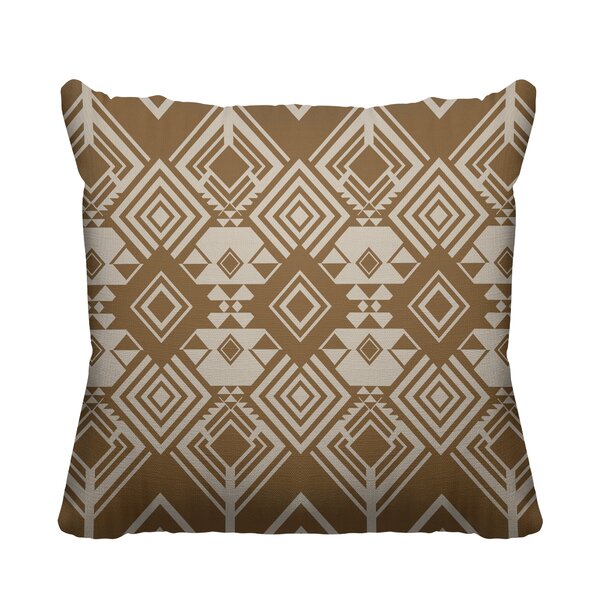 ULLI HOME Geometric Indoor/Outdoor Reversible Throw Pillow | Wayfair