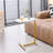 C-shaped Side Table, C Shaped End Table, Side Table for Couch and Bed, Small Side Table