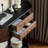 Retro Art Console Table with Drawers