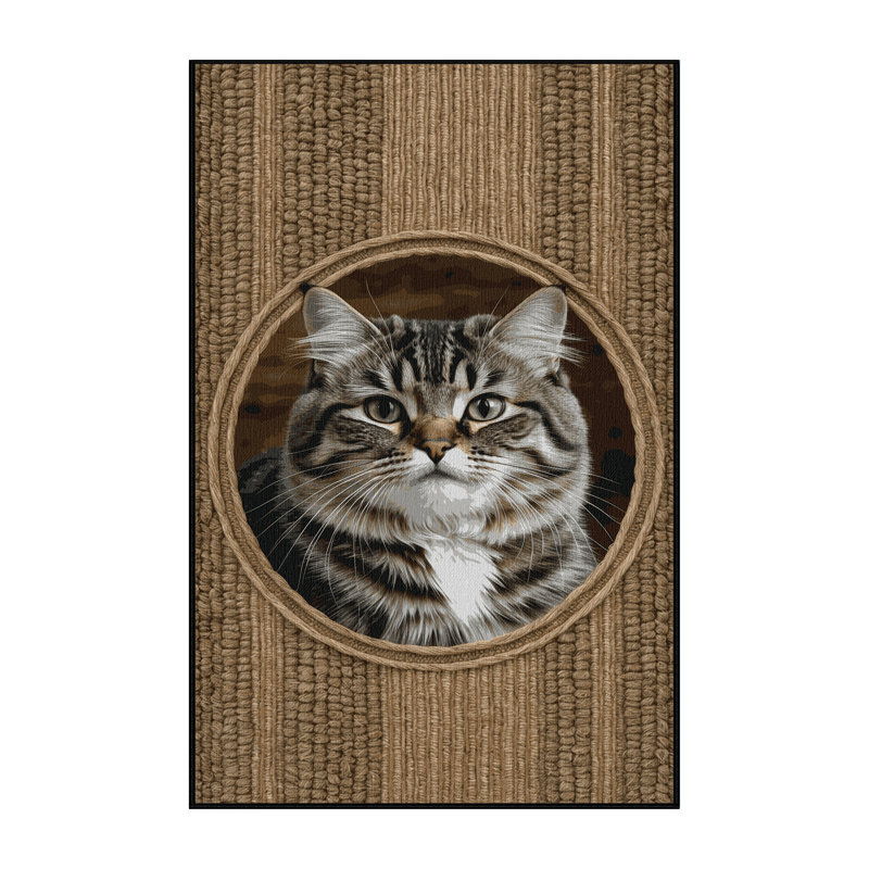  Tapis lavable Celtic Shorthair Cats, Rectangle 5 pi x 7 pi
