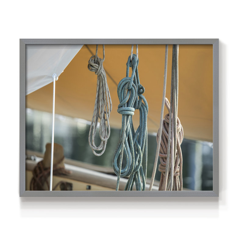 Seaworthy - Imprimé encadré - Restickable, H 16 po x l 20 po, Gris