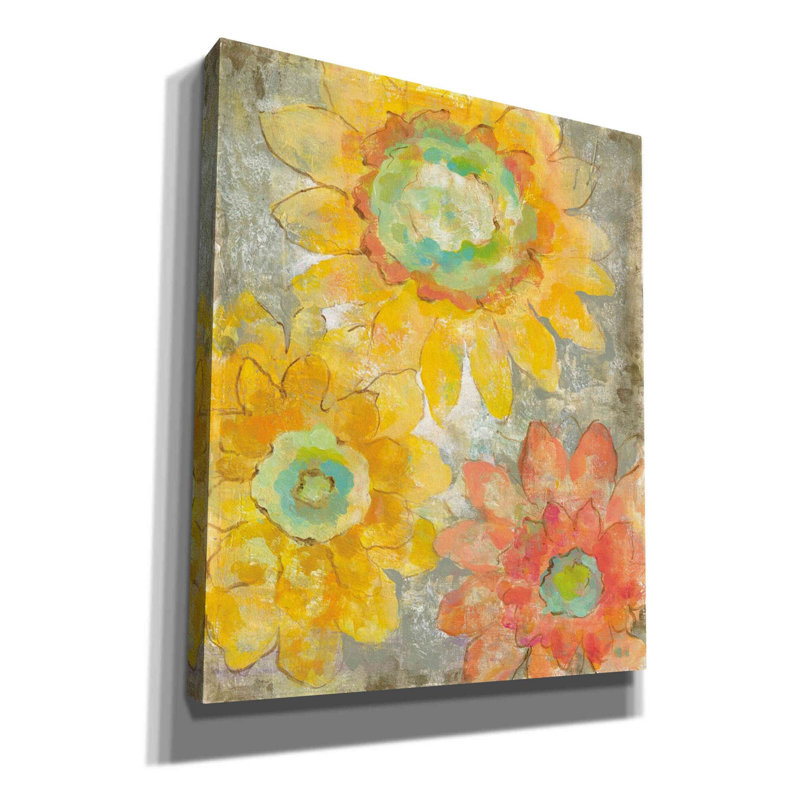 «Venezia Fiori I» par Silvia Vassileva, art mural sur toile, 12 po x 16 po, H 24 po x l 20 po x P 0,75 po