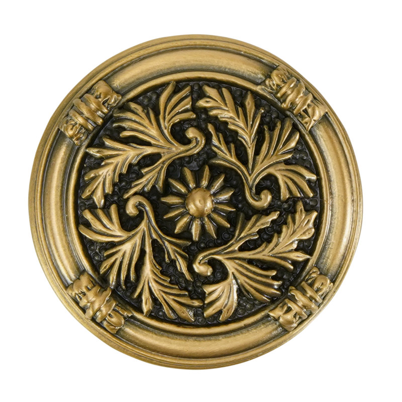 GENEVE KNOB IN PLATE, Gold