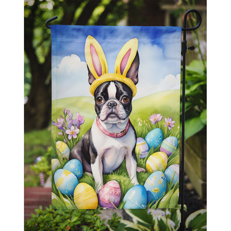 Easter Egg Hunt Double Sided 15.5 in. H x 11.25 in. W Polyester Easter Garden flag