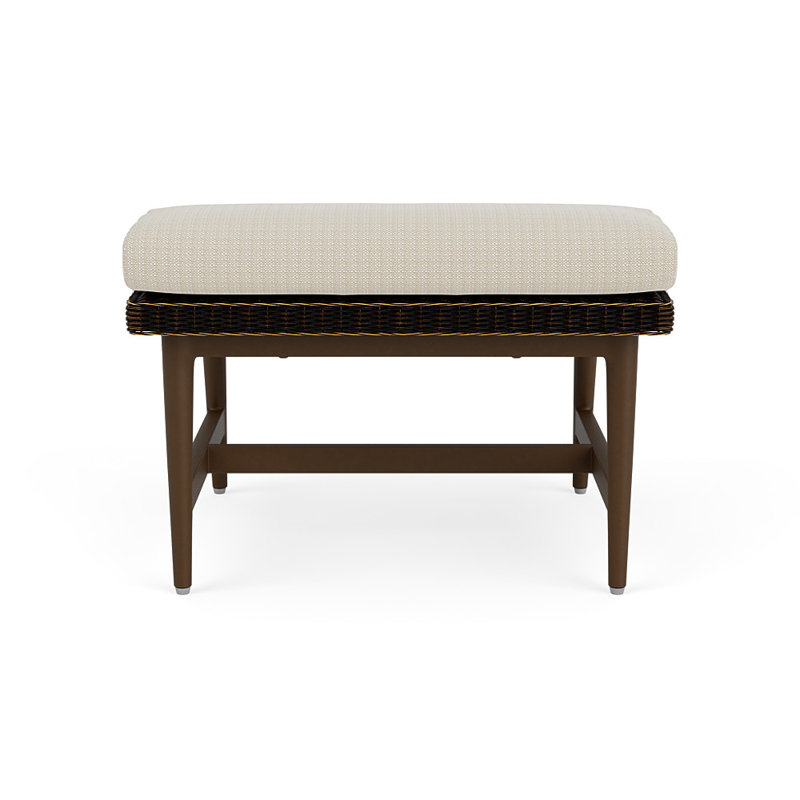 Cascade Outdoor Ottoman, Beach Natural, Mink
