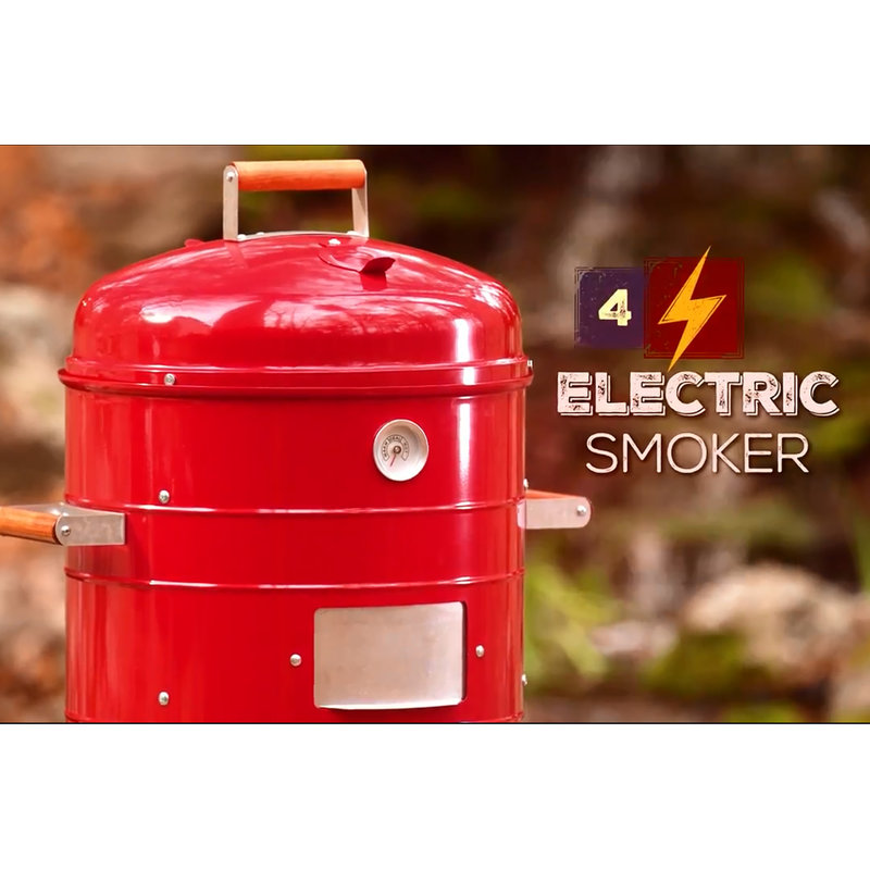 MECO Corporation Vertical Charcoal and Dual Fuel 351 sq. in. Smoker