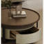 Table basse Creative avec placage fumé