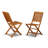 9 Piece Patio Dining Set Includes an Oval Outdoor Acacia Wood Table and 8 Folding Side Chairs, Natural Oil-1015551636