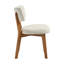 46 cm H Linen Side Chair in Beige