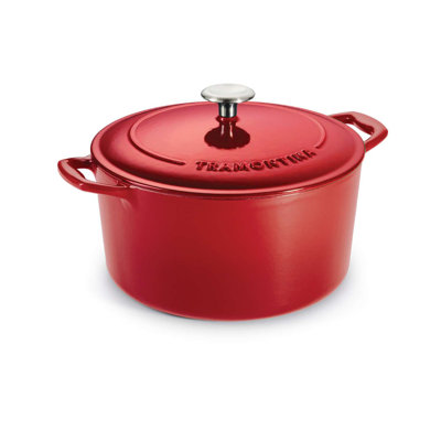 Tramontina Bestow 6.15L Made From Cast Iron, With Enamel Porcelain Interior And Exterior, And Stainless Steel Knob. Round Dutch Oven