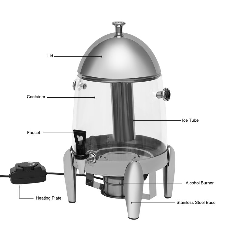 Insulated Thermal Hot and Cold Beverage Dispenser for Coffee/Hot Tea/Milk/Juice