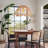 1-Light Pendant Lights Rattan Flower
